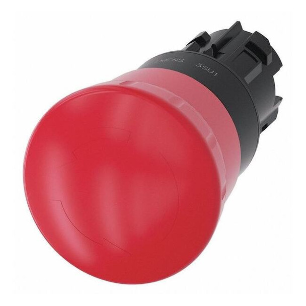 Siemens MushroomHeadPushButton,Red,NonIllum,22mm 3SU1000-1HB20-0AA0