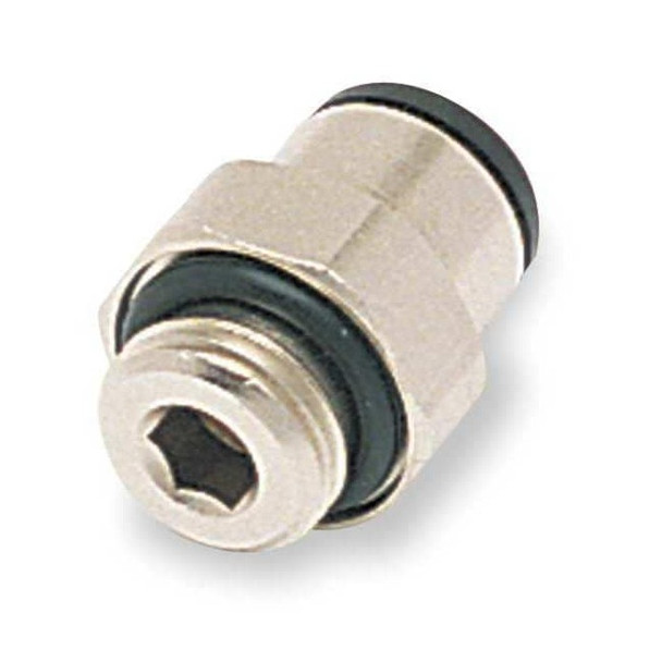 Legris Push-Fit Adapter Fitting, 8mm Tube Size, Brass, Silver, 10 PK 3101 08 10