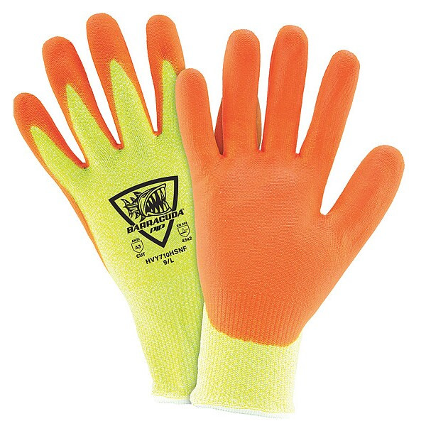 Cut-Resistant Glove, Cut Level A3 ,Dipped ,Foam Nitrile ,Sandy ,XS 12 PK