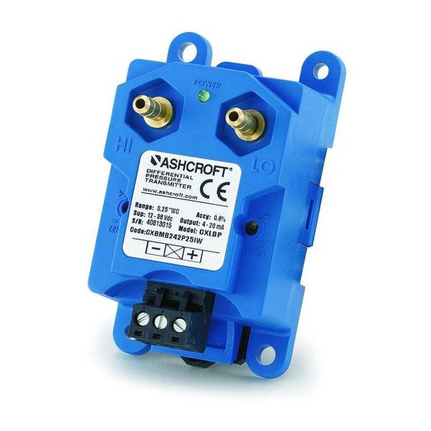 Ashcroft Pressure Transducer,Range 0 to 3 In WC CX8MB2423IW