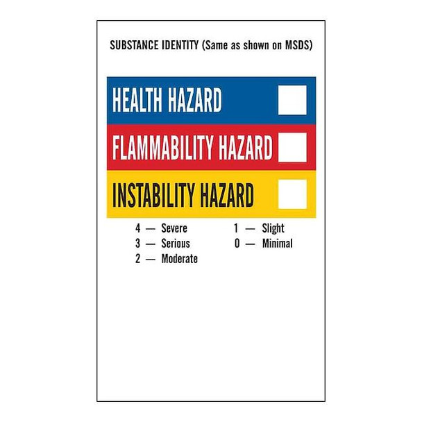 Brady Right-To-KnowLabel,5inH,3inW,Vinyl,PK500 99175