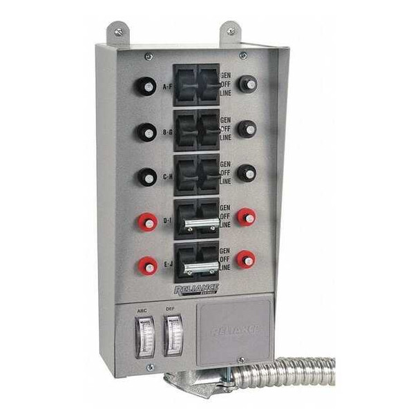 Reliance Controls Manual Transfer Switch,60A,125/250V 30310A