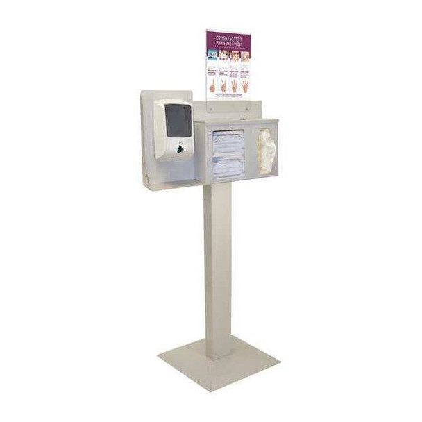 Bowman Dispensers Respiratory Hygiene Station,60-31/64in.H BD105-0012