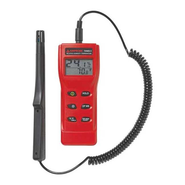 Amprobe TemperatureHumidityMeter,Onboard,NoNIST THWD-5