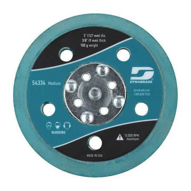 Dynabrade Disc Backup Pad,5" Dia.,Max. 13,000 RPM 54334