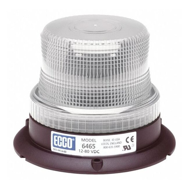Ecco Beacon Light,Clear,Flashing 6465C