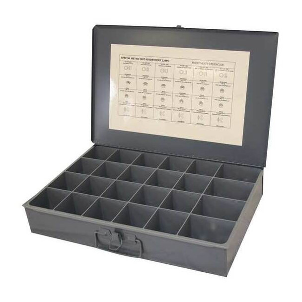 Manufacturer Varies Nut Assortment,Zinc Finish,24 Sizes CPS1LAC1GR