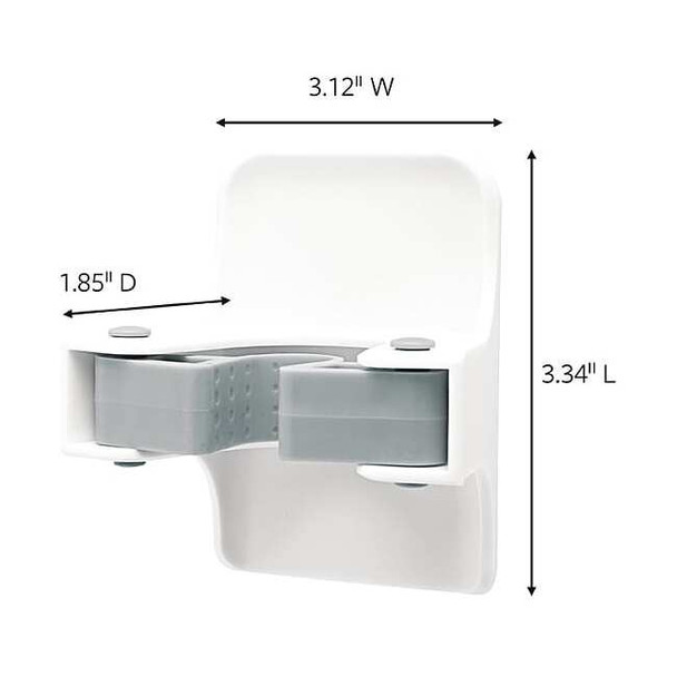Command Hook, White, Plastic, 2 in D, PK6 17007-S6NA