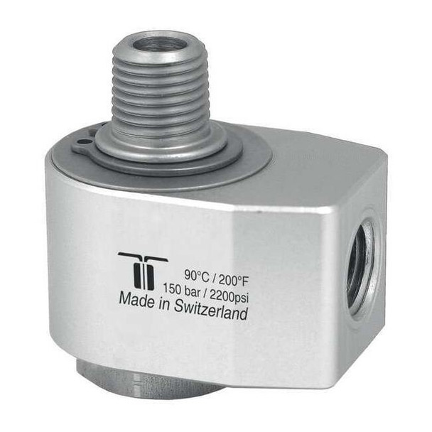 Mosmatic RotaryUnion,Elbow,Brass,1/4"Threaded 40.021