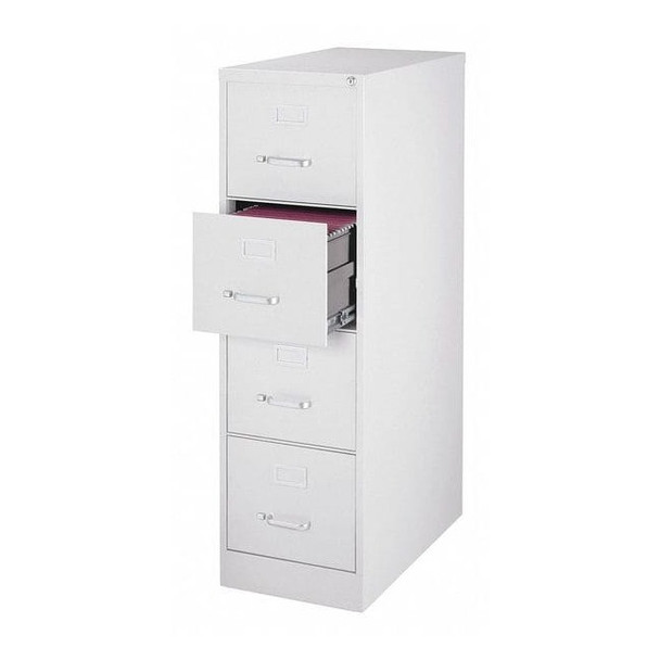 Hirsh 15" W 4 Drawer Vertical File Cabinet, Light Gray,  Letter 17547