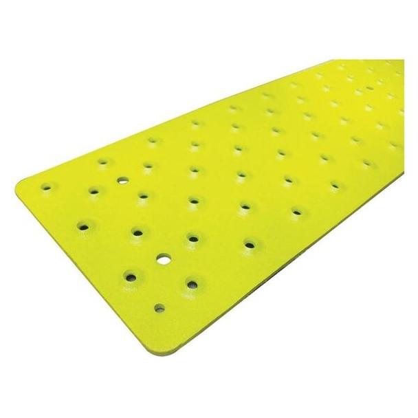Stair Tread Cover Aluminum Yellow, 36 in W x 3/32 in Thick