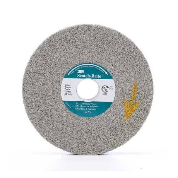 Scotch-Brite Deburring Wheel, XL-WL, 8A Medium, 6 in x 1 in x 1 in 7000000734