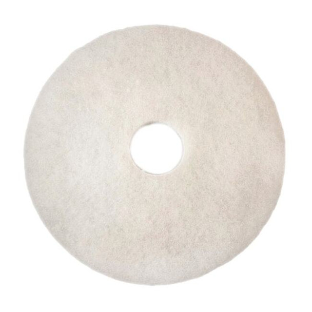 3m Buffing/Cleaning Pad,17 In,White,PK5 4100