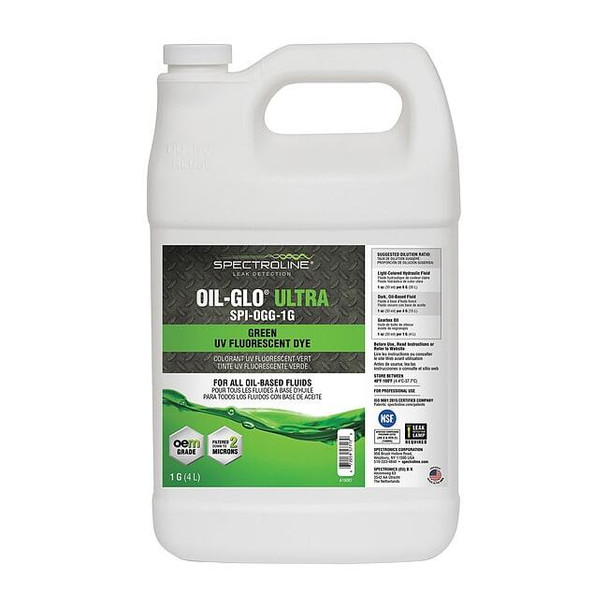 Spectroline Fluorescent Leak Detection Dye, Green SPI-OGG-1G