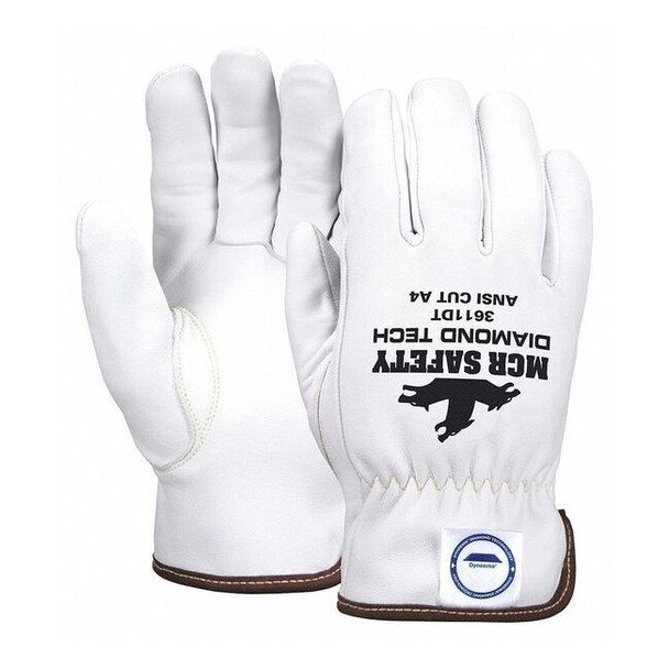 Mcr Safety Cut Resistant Gloves, Cut Level A4 ,Uncoated ,None ,L 1 PR 3611DTL