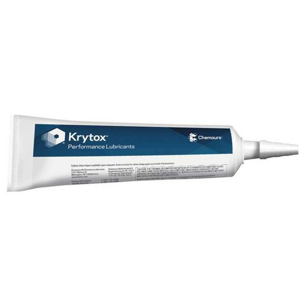 Krytox 8 oz., Tube, Synthetic, White GPL-205