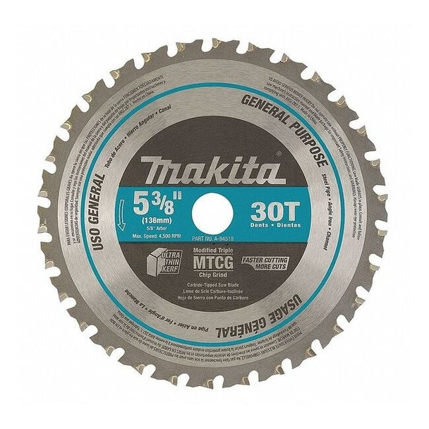 Makita 5-3/8" 30T Carbide-Tipped Saw Blade A-95037