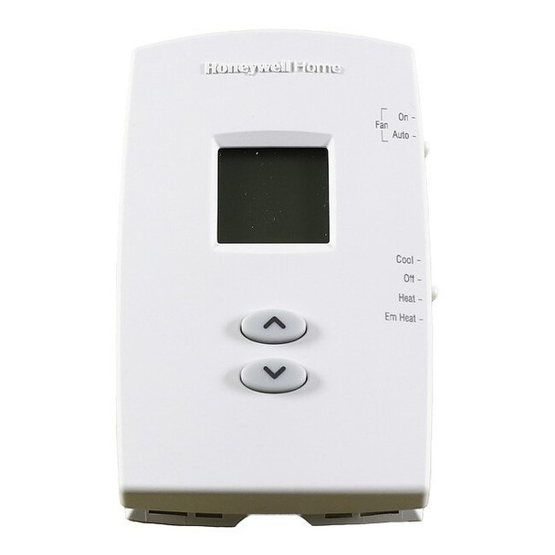 Vertical Non-Programmable Thermostats, 2 H, 1 C, Hardwired/Battery, 20/30VAC