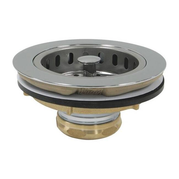 Perfect Putty SinkStrainer, D1-1/2", Brass, Plstic, Chrome 59-3200