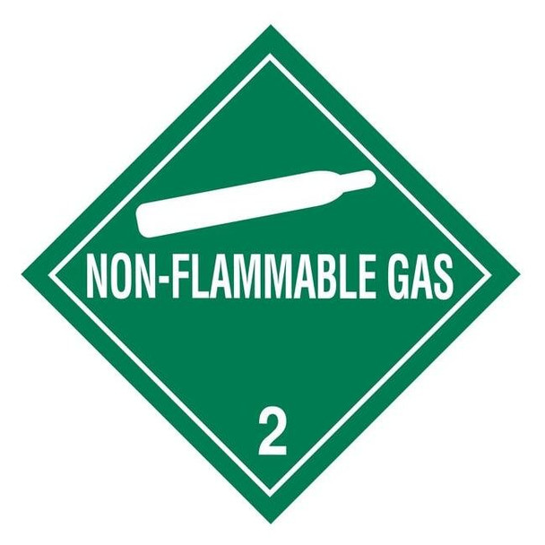 Brady DOT Container Label, 4" H, 4" W, 121065,PK500 121065