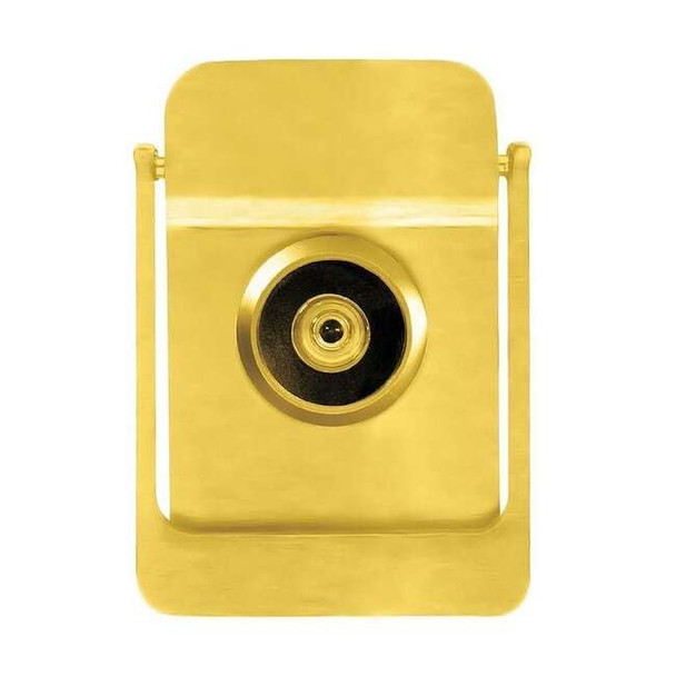 Rockwood Door Knocker w/Viewer,Polished Brass 614V.3