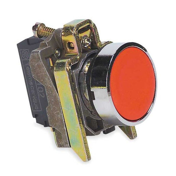 Schneider Electric Push Button Operator, 22 mm, 1NO/1NC, Red XB4BA45