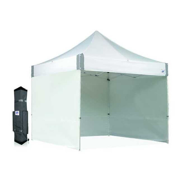 E-Z Up ES100s Shelter,10x10 Ft.,White Frame,Whi ES100S910WHRCVP