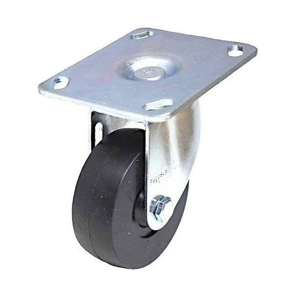 NSF-Listed Plate Caster,325 lb. Load Rating,Swivel