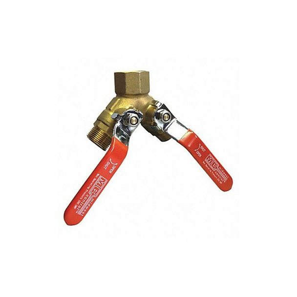 Manufacturer Varies Manual 3-Way Ball Valve,1",Brass G-MTAD-7510 Manufacturer Varies Manual 3-Way Ball Valve,1",Brass G-MTAD-7510