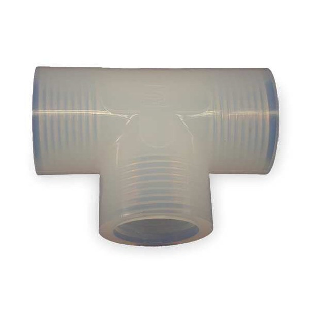 Parker Tee,1/4 In,NPT,PFA PT-4-P
