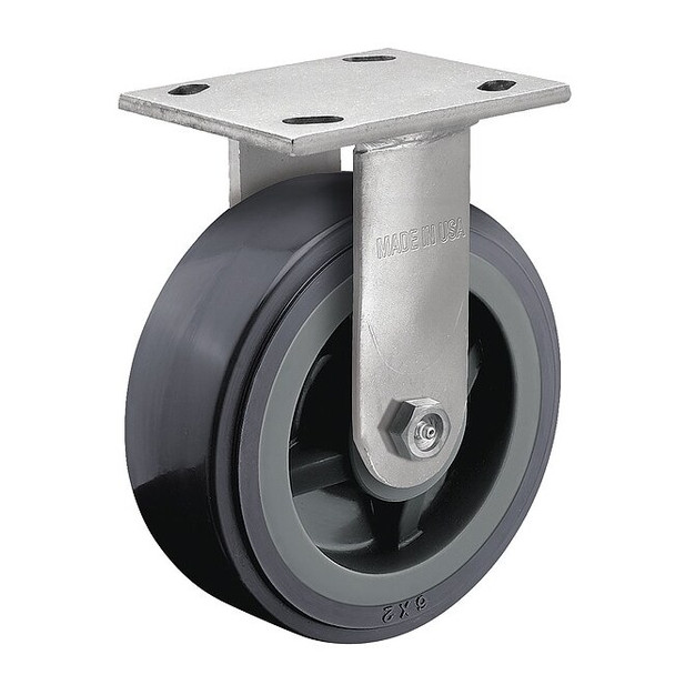 5" X 2" Non-Marking Polyurethane Rigid Caster, No Brake, Loads Up To 1000 lb