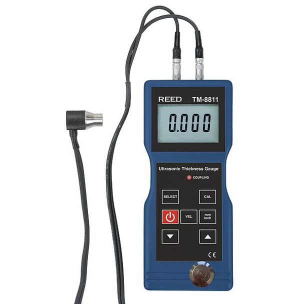 Reed Instruments Ultrasonic Thickness Gauge, 7.9" (200mm) TM-8811