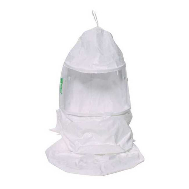 Bullard Double Bib Tychem QC Hood, Inner Bib, EVA Series, CC20, White 20TICN