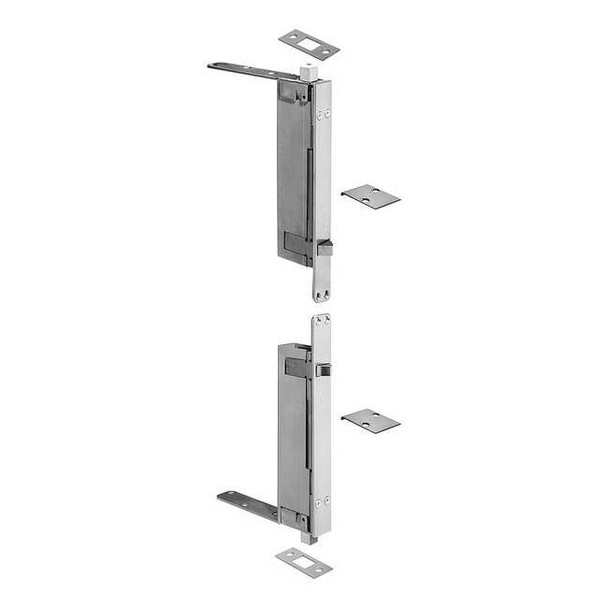 Rockwood Automatic Flush Bolt,Satin Chrome 2942.26D
