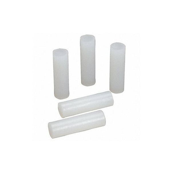 Hot Melt Adhesive, Clear, 5/8 in Dia, 2 in L, 50 sec Begins to Harden, 484 PK
