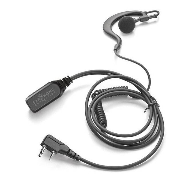 Earphone Connection Earhook Lapel Microphone,Black EP301