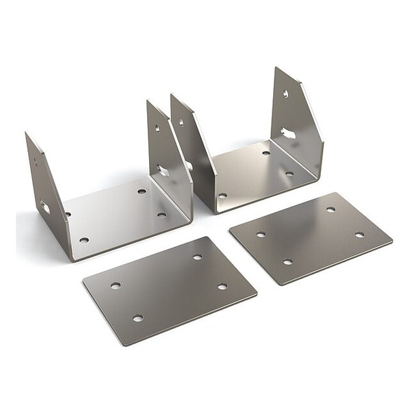 Big Ass Fans Mounting Kit, Silver, Steel, 15 in L 041106011