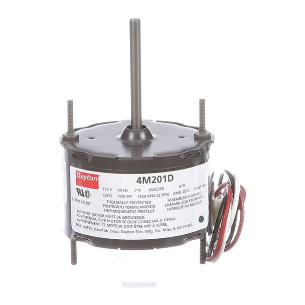 Dayton HVAC Motor,1/70 HP,1550 rpm,115V,3.3 71637607M