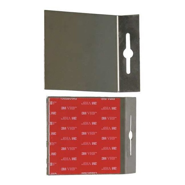 Quakehold! Adhesive Plates,Silver,500 lb. RA4X4