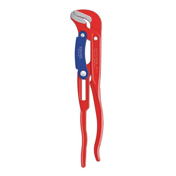 Knipex 17 in L 2 3/8 in Cap. Alloy Steel Swedish Pipe Wrench 83 60 015