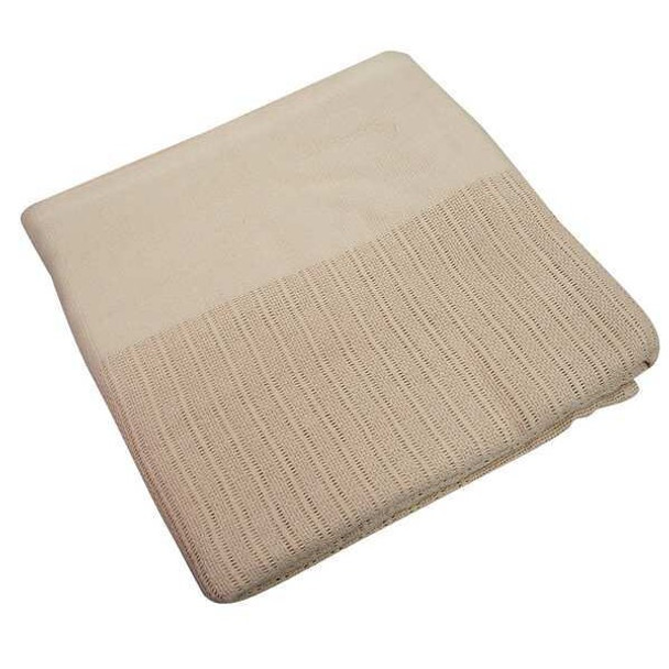 R & R Textile Blanket,90 in L,Beige X51001