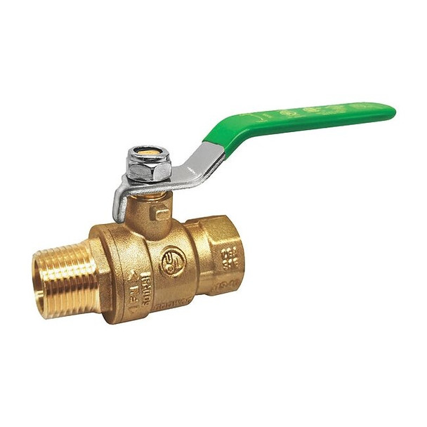 Manufacturer Varies 1" FNPT x MNPT Brass Ball Valve Inline 107-325NL