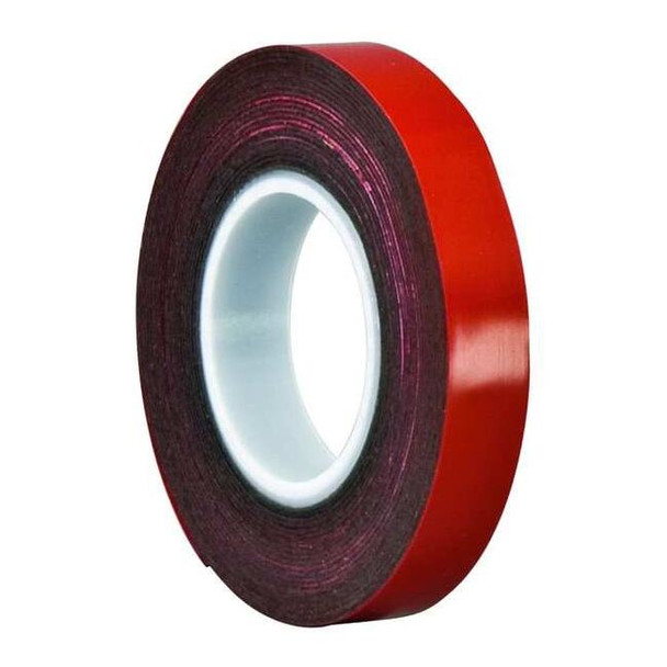 Double-Sided Foam Tape, 1 in W, 5 yd L, 1/32 in, Polyethylene Foam, Double-Sided