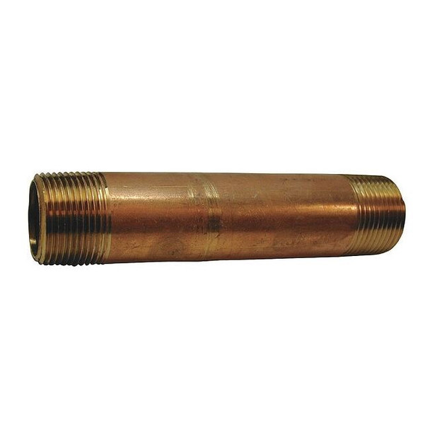 Manufacturer Varies 1-1/2" MNPT x 5" TBE Red Brass Pipe Nipple Sch 40 467-050