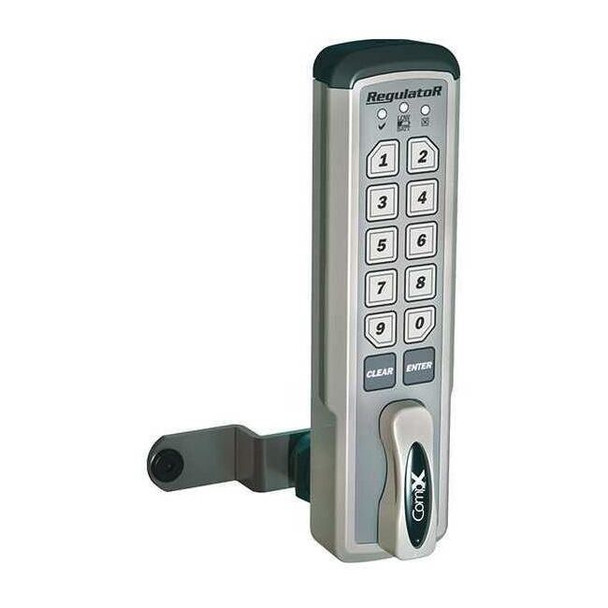 Compx Regulator Elect Keyless Lock,Keypad,Brushed Nickel REG-M-V-3