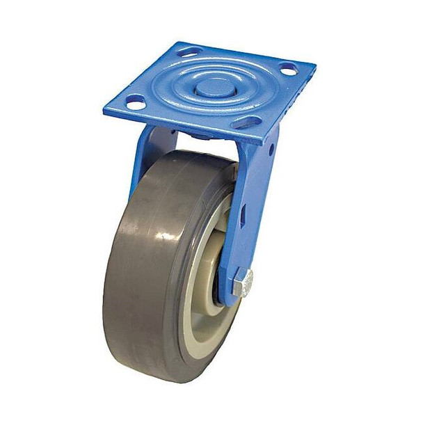 Manufacturer Varies Plate Caster,600 lb. Load,Gray Wheel P21S-UP040D-14-BC-SS