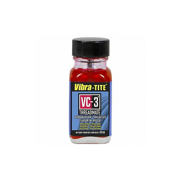 Reusable Threadlocker, VIBRA-TITE VC-3, Red, High, Liquid, 1.01 fl oz, Bottle