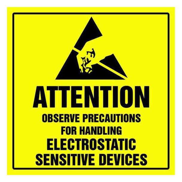 Accuform LBL,ATT OBSERVE PRECAUTIONS, 2X2, 500/RL MPC326