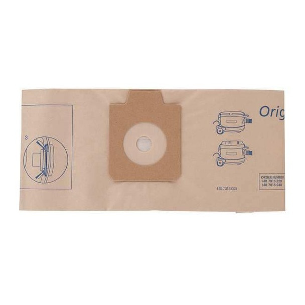 Nilfisk Vacuum Bag, Paper, 10 PK 1407015040