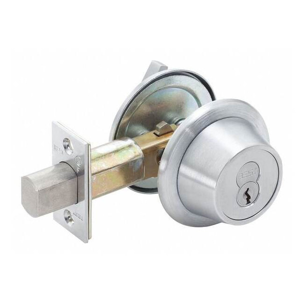 Best Deadbolt,Cylindrical,2-3/8" Backset 8T27SSTK626